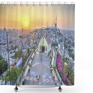 Personality  View Of Guayaquil From Santa Ana Shower Curtains