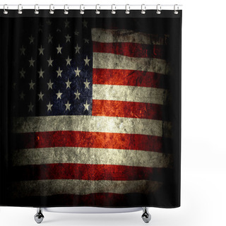 Personality  American Flag Shower Curtains