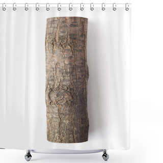 Personality  Wooden Obsolete Log. Top View. Shower Curtains