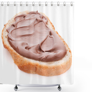 Personality  Bread With Chocolate Cream Shower Curtains