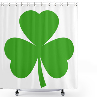 Personality  Shamrock Leaf Vector Icon Shower Curtains