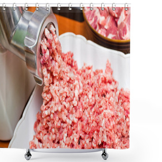 Personality  Minced Meat Preparation Shower Curtains