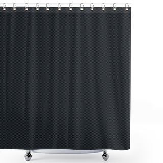 Personality  Seamless Texture Subtle Pattern Carbon Fiber Surface Dark Black Background. Contemporary Swatch Simple Modern Style. Template Size Square Format. Bitmap Copy My Vector Illustration Shower Curtains