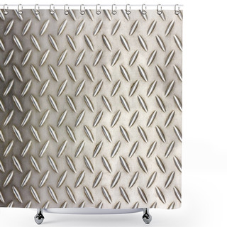 Personality  Metal Floor Plate Pattern Shower Curtains