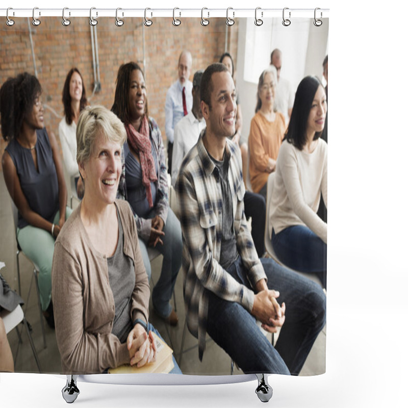 Personality  Business Team At Meeting  Shower Curtains