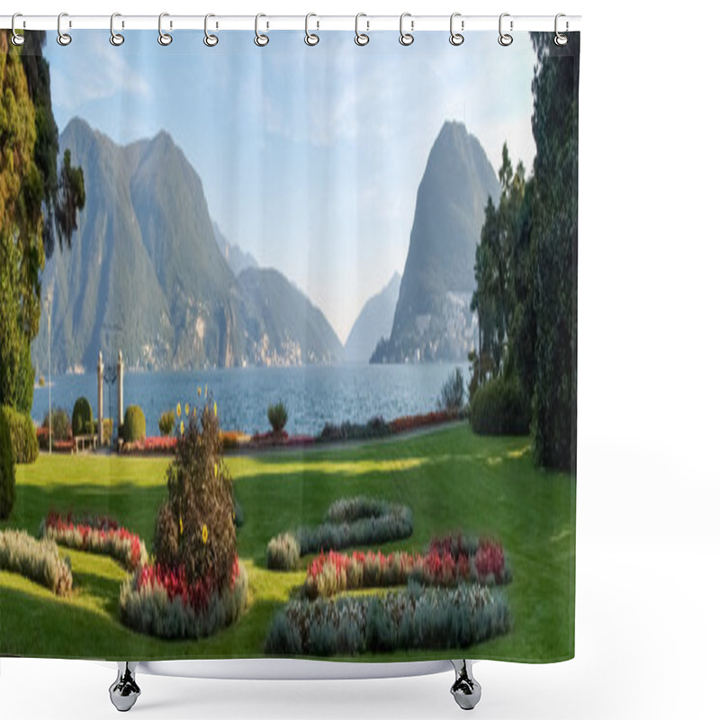 Personality  Lugano, Switzerland. Picture From The Botanical Park Shower Curtains