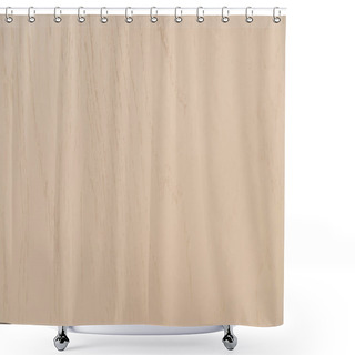 Personality  Background Of Pastel Brown, Wooden Laminate Surface, Top View Shower Curtains