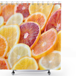 Personality  Citrus Fruits Background Shower Curtains