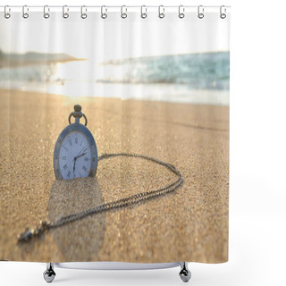 Personality  Adjusting Forward The Clock For The Summer Time Shower Curtains