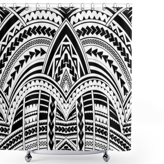 Personality  Samoa Style Ornament. Shower Curtains