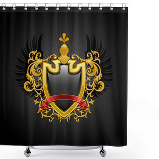 Personality  Coat Of Arms Shower Curtains