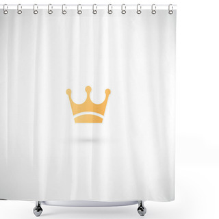 Personality  Crown Icon Shower Curtains