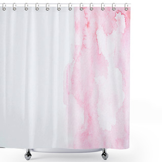 Personality  Abstract Light Pink Watercolor Background With Copy Space Shower Curtains