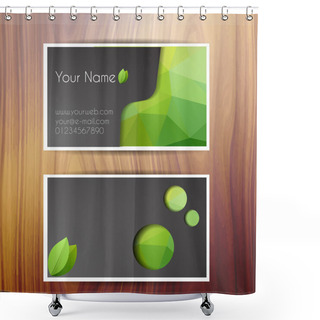 Personality  Vector Business Cards Vector Illustration  Shower Curtains