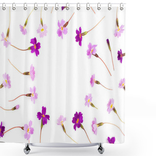 Personality   Frame Made  Of  Purple Flowers Shower Curtains