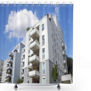 Personality  Berlin Town Houses Shower Curtains