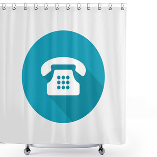 Personality  Phone Icon Shower Curtains