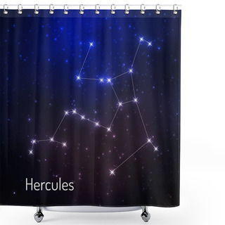 Personality  Constellation In The Night Starry Sky Shower Curtains
