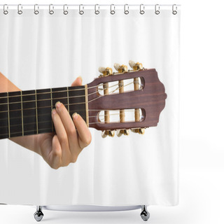 Personality  Hand And Guitar Shower Curtains