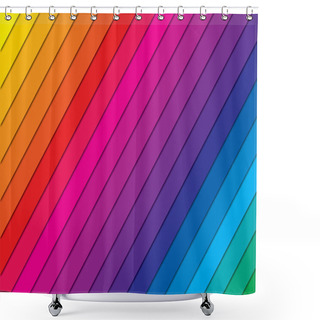 Personality  Color Spectrum Vector Abstract Background, Beautiful Colorful Wallpaper Shower Curtains