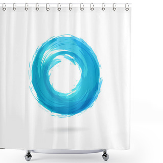 Personality  Business Abstract Circle Icon. Shower Curtains
