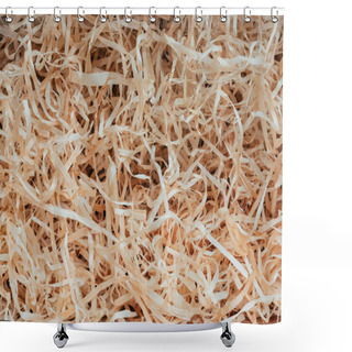 Personality  Wooden Shavings Background Shower Curtains