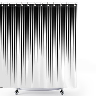 Personality  Straight Vertical Parallel Lines Pattern Shower Curtains