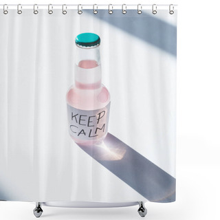 Personality  Alcoholic Beverage In Bottle Shower Curtains