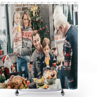 Personality  Christmas Shower Curtains