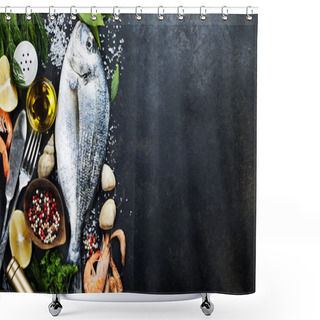 Personality  Delicious Fresh Fish Shower Curtains