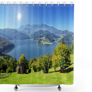 Personality  Mountain And Lake Shower Curtains