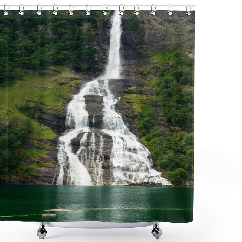 Personality  Waterfall Fjord Shower Curtains