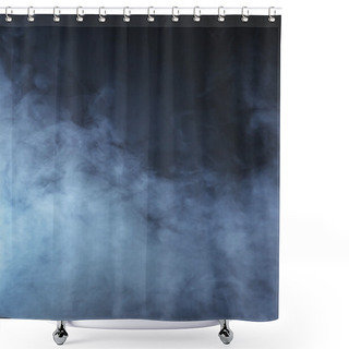 Personality  Smoke Over Black Shower Curtains