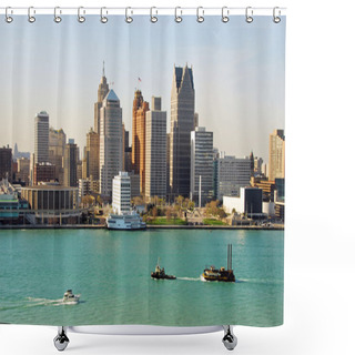 Personality  Detroit, Michigan Shower Curtains