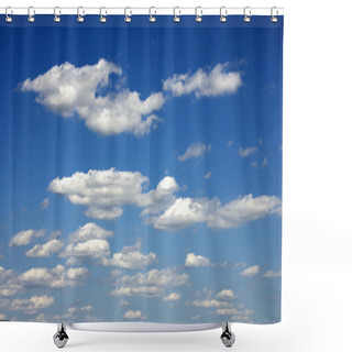 Personality  Cumulus Clouds. Shower Curtains