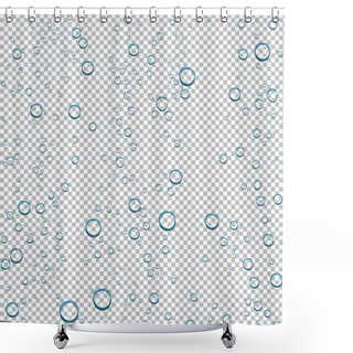 Personality  Water Droplets On A Transparent Background Shower Curtains