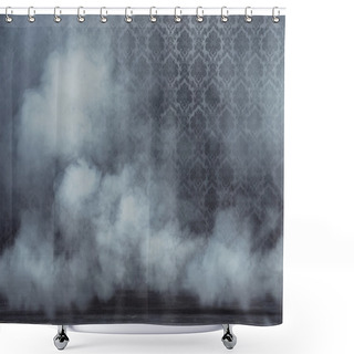 Personality  Old Vintage Room Filled With Dense Smoke Shower Curtains