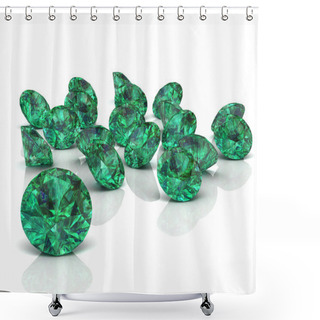 Personality  Emerald (high Resolution 3D Image) Shower Curtains