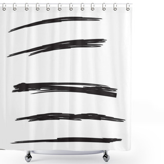 Personality  Vector Set Of Hand Drawn.  Shower Curtains