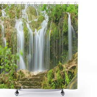 Personality  Waterfall Of Bad Urach Shower Curtains
