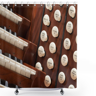 Personality  Pipe Organ Shower Curtains