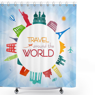 Personality  World Travel Shower Curtains