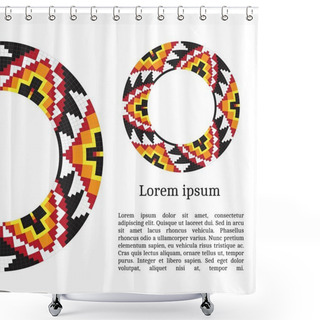 Personality  Frame Template With Native American Shower Curtains