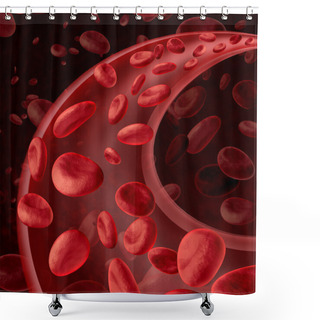 Personality  Blood Cells Circulation Shower Curtains