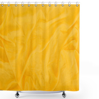 Personality  Yellow Linen Texture Shower Curtains