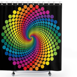 Personality  Swirly Wallpaper Rainbow Background. Shower Curtains