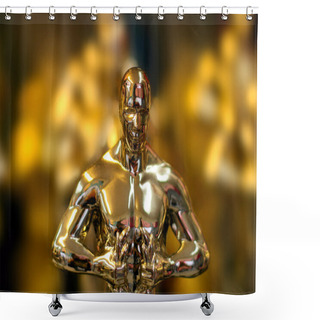 Personality  Oscar Statue Shower Curtains