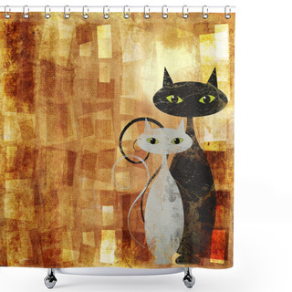 Personality  The Cats Shower Curtains