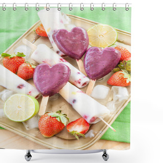 Personality  Homemade Popsicles Shower Curtains