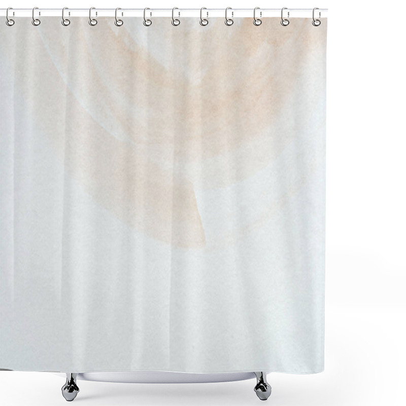 Personality  close up of abstract brown watercolor background shower curtains